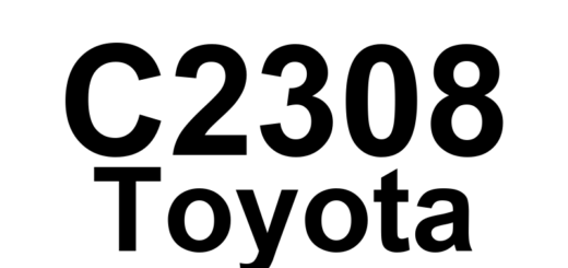 DTC C2308 Toyota - Definição em inglês: EEPROM Malfunction Definição em Português: Mau funcionamento da EEPROM