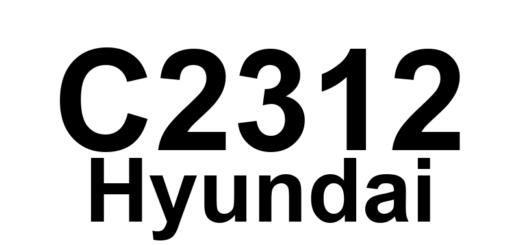 DTC C2312 Hyundai - Definição em inglês: Front-LH Valve error (Outlet Valve) Definição em Português: Válvula frontal esquerda - Erro na válvula de saída