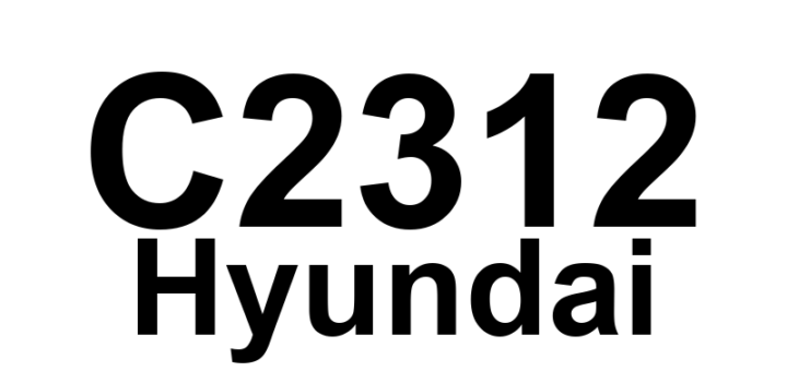 DTC C2312 Hyundai - Definição em inglês: Front-LH Valve error (Outlet Valve) Definição em Português: Válvula frontal esquerda - Erro na válvula de saída