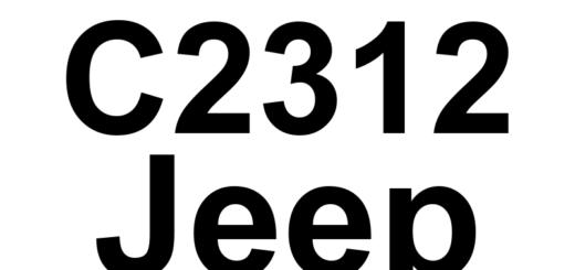 DTC C2312 Jeep - Definição em inglês: TRAC/ESP OFF Switch Stuck Definição em Português: Interruptor do TRAC/ESP - Travado desligado
