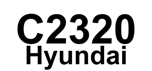 DTC C2320 Hyundai - Definição em inglês: Front-RH Valve error (Outlet Valve) Definição em Português: Erro na válvula dianteira direita (válvula de saída)