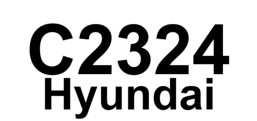 DTC C2324 Hyundai - Definição em inglês: Rear-LH Valve error (Inlet Valve) Definição em Português: Válvula traseira esquerda - Erro na válvula de admissão