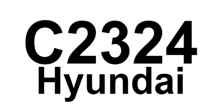 DTC C2324 Hyundai - Definição em inglês: Rear-LH Valve error (Inlet Valve) Definição em Português: Válvula traseira esquerda - Erro na válvula de admissão