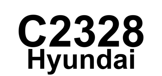 DTC C2328 Hyundai - Definição em inglês: Rear-LH Valve error (Outlet Valve) Definição em Português: Válvula traseira-LE - Erro da válvula de saída.