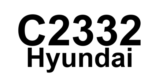 DTC C2332 Hyundai - Definição em inglês: Rear-RH Valve error (Inlet Valve) Definição em Português: Erro na válvula de admissão traseira direita.