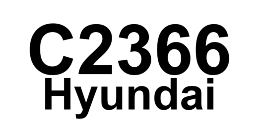 DTC C2366 Hyundai - Definição em inglês: TC Valve Primary (USV1) Error Definição em Português: Válvula TC Primária (USV1) - Erro Detectado