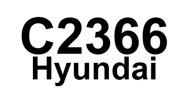DTC C2366 Hyundai - Definição em inglês: TC Valve Primary (USV1) Error Definição em Português: Válvula TC Primária (USV1) - Erro Detectado