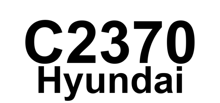 DTC C2370 Hyundai - Definição em inglês: TC Valve Secondary (USV2) Error Definição em Português: Válvula de Controle do Turbo (USV2) - Erro Detected