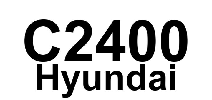 DTC C2400 Hyundai - Definição em inglês: Motor Fault - Motor Not Running Definição em Português: Falha do Motor - Motor Não Funciona