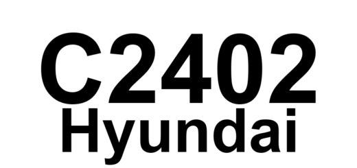 DTC C2402 Hyundai - Definição em inglês: Motor Pump Error Definição em Português: Erro da Bomba do Motor