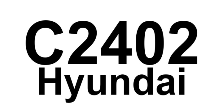 DTC C2402 Hyundai - Definição em inglês: Motor Pump Error Definição em Português: Erro da Bomba do Motor