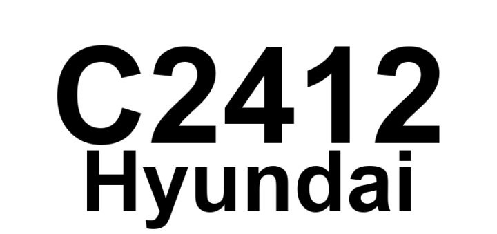 DTC C2412 Hyundai - Definição em inglês: EPS Motor Short or Open Definição em Português: Motor do EPS - Curto-circuito ou Circuito Aberto