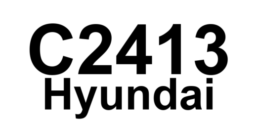 DTC C2413 Hyundai - Definição em inglês: EPS Motor Current fail (current over) Definição em Português: Corrente do Motor EPS - Falha na Corrente (Corrente Excessiva)