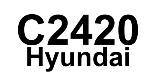 DTC C2420 Hyundai - Definição em inglês: Motor temperature sensor high input Definição em Português: Sensor de temperatura do motor - Entrada alta