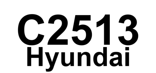 DTC C2513 Hyundai - Definição em inglês: Front Right LAMP open/short circuit Definição em Português: Lâmpada dianteira direita - Circuito aberto/curto.