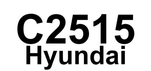 DTC C2515 Hyundai - Definição em inglês: Rear Right LAMP open/short circuit Definição em Português: Lâmpada traseira direita - Circuito aberto/curto.