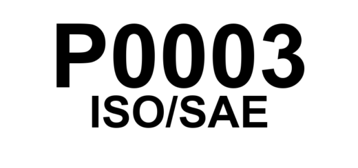 P0003 - "Regulador de Volume de Combustível 'A' - Circuito de Controle Baixo"