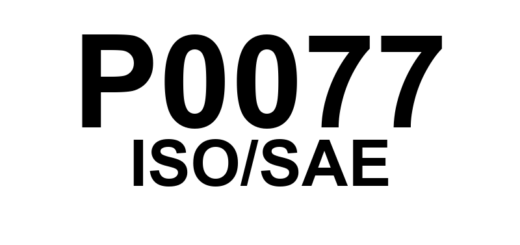 P0077 - "Solenoide de Controle da Válvula de Admissão - Circuito Alto (Banco 1)."