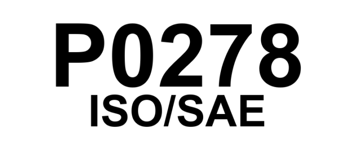 P0278 - "Cilindro 6 - Falha de Contribuição/Balanço"