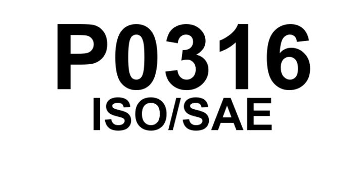 P0316 - "Falha de Combustão no Motor Detectada na Partida (Primeiras 1000 Rotações)"