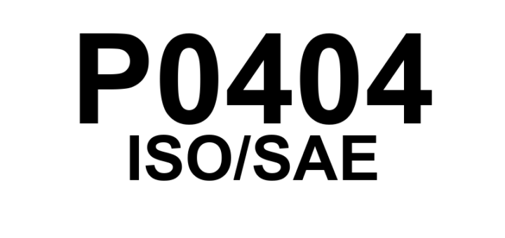 P0404 - "EGR 'A' - Circuito de Controle com Falha de Faixa ou Desempenho"