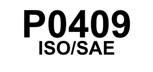 P0409 - "Sensor EGR 'A' - Circuito com Problema"