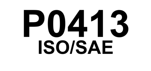 P0413 - "Válvula de Comutação do Sistema AIR 'A' - Circuito Aberto"