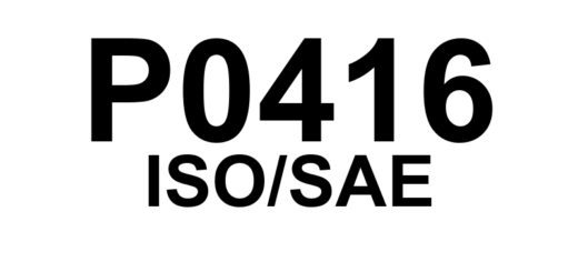P0416 - "Válvula de Comutação do Sistema AIR 'B' - Circuito Aberto"