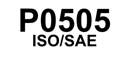 P0505 - "Sistema de Controle de Marcha Lenta - Falha detectada"