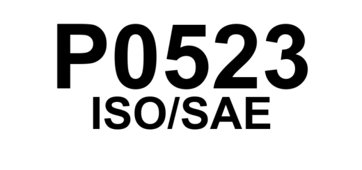 P0523 - "Sensor/Interruptor de Pressão de Óleo do Motor 'A' - Alto"