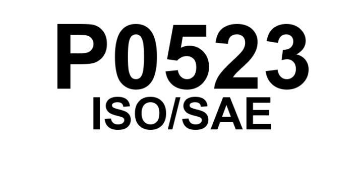 P0523 - "Sensor/Interruptor de Pressão de Óleo do Motor 'A' - Alto"