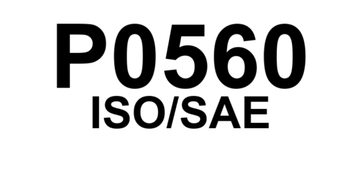 P0560 - "Tensão do Sistema."