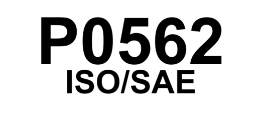 P0562 - "Tensão do Sistema - Baixa."