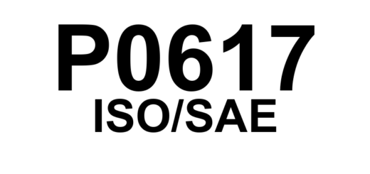 P0617 - "Relé de Partida 'A' - Circuito Alto"
