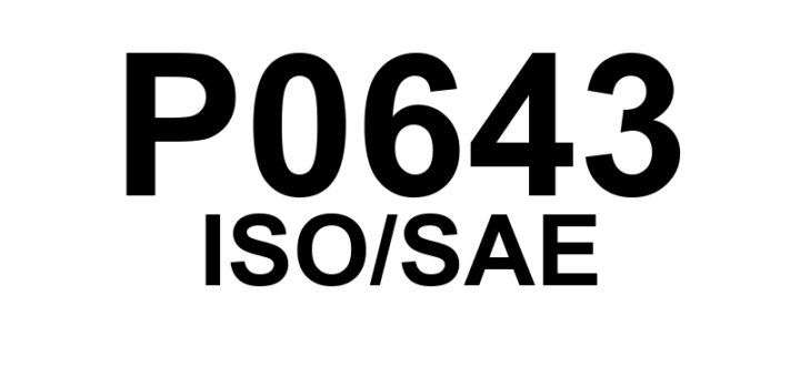 P0643 - "Sensor de Referência de Tensão 'A' - Circuito Alto"