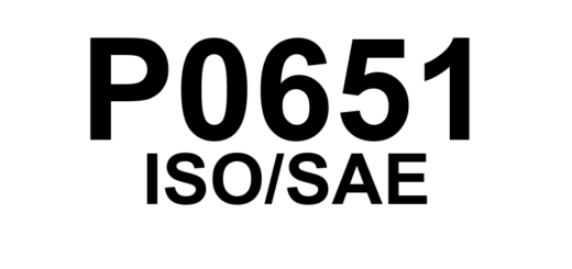 P0651 - "(Velho de Referência do Sensor 'B' - Circuito Aberto)"