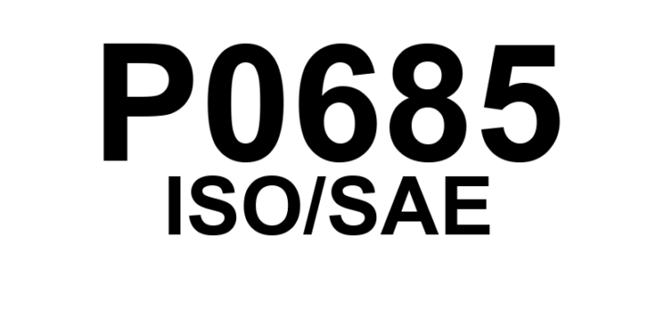 P0685 - "Rele de Alimentação da ECM/PCM - Circuito de Controle Aberto"
