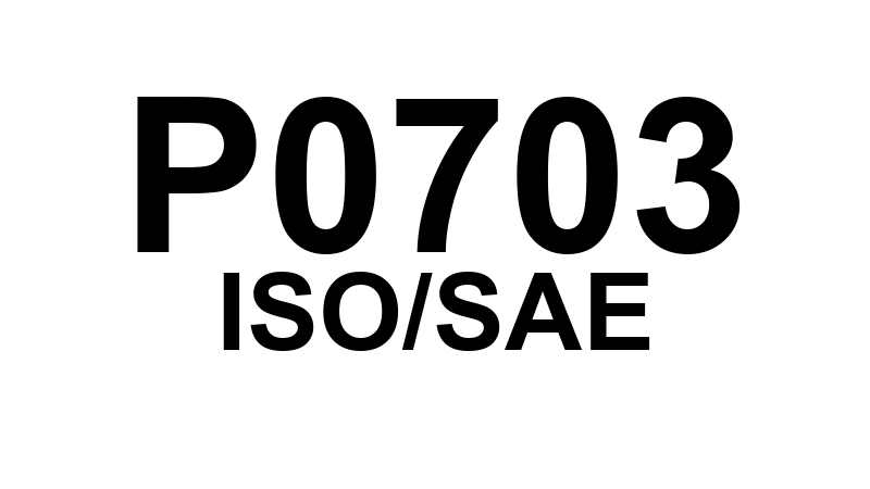 P0703 - "Interruptor do Freio 'B' - Circuito com Mau Funcionamento"