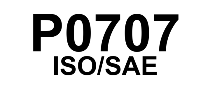 P0707 - "Sensor de Posição da Transmissão 'A' - Circuito Baixo"