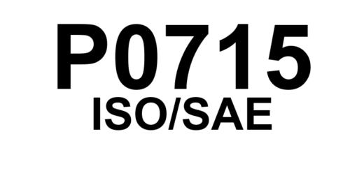 P0715 - "Sensor de Velocidade do Eixo Primário 'A' - Circuito com Problema"