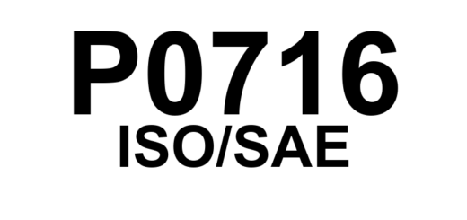 P0716 - "Sensor de Velocidade do Eixo Primário 'A' - Circuito com Falha de Faixa ou Desempenho"