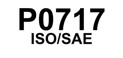 P0717 - "Sensor de Velocidade do Eixo Primário 'A' - Circuito Sem Sinal"