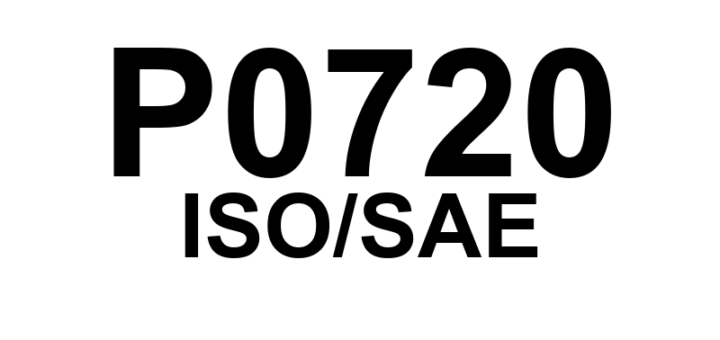 P0720 - "Sensor de Velocidade do Eixo de Saída - Circuito com Problema"