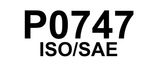P0747 - "Solenoide de Controle de Pressão 'A' - Trancada Ligada"