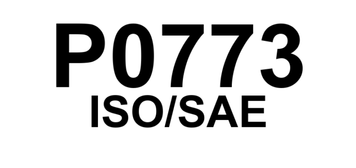 P0773 - "Solenoide de Mudança 'E' - Falha Elétrica"