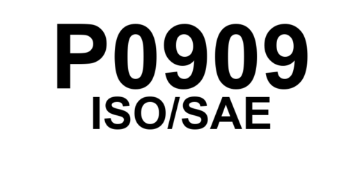 P0909 - Erro no Controle de Seleção do Portão