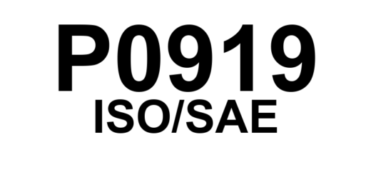P0919 - Erro de Controle da Posição de Troca de Marcha