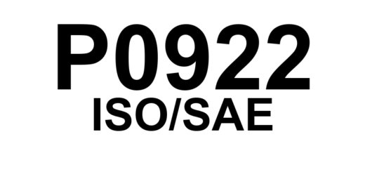 P0922 - Circuito do Atuador de Marcha à Frente - Tensão Baixa