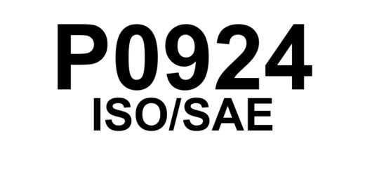 P0924 - Circuito do Atuador de Marcha Ré - Circuito Aberto