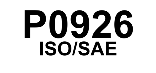 P0926 - Circuito do Atuador de Marcha à Ré - Baixa Voltagem